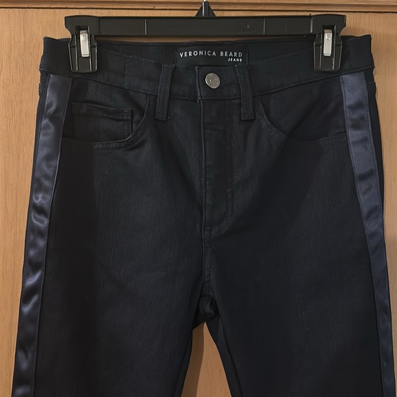 Veronica Beard Women’s Kate Tuxedo Stripe Skinny Jeans Blue Indigo Size 27/4 - Picture 2 of 12
